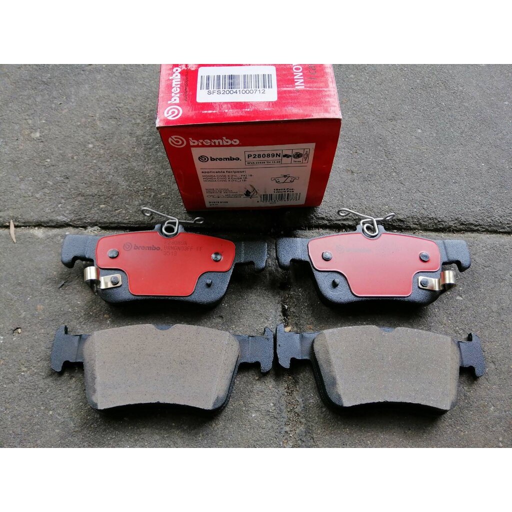 BREMBO ผ้าเบรกหลัง HONDA CIVIC FC FK 1.5 (Turbo), 1.8 vtec ปี 2016-2021 รุ่น CERAMIC