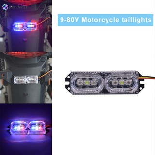 Jen ไฟท้ายรถจักรยานยนต์ Led 9v-80v แบตเตอรี่สองสี