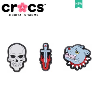 Jibbitz crocs charm หัวเข็มขัด รูปหัวกะโหลก สุนัข ดอกไม้น่ารัก สําหรับตกแต่งรองเท้า DIY