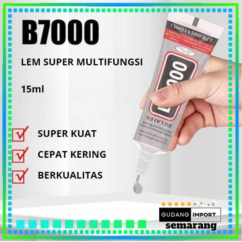 B7000 LCD GLUE - B7000 TOUCHSCREEN GLUE / CASING GLUE / HP GLUE 15ML ของเหลวสีดํา