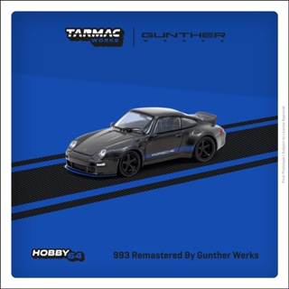 Tarmac Works 1/64 HOBBY64 993 Remastered By Gunther Werks Black Carbon Fiber