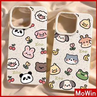 Mowin - เข้ากันได้สำหรับ เคสไอโฟน เคสไอโฟน11 เคส iphone 11 กรณีเป็นมิตรกับสิ่งแวดล้อมสีขาวกรณีนุ่มปกป้องกล้องกันกระแทกน่ารักวัวเป็ดเชอร์รี่กล้วยเข้ากันได้กับ iPhone 15 14 13 12 XR XS 7Plus 8 PLUS