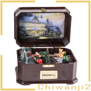 [Chiwanji2] กล่องดนตรีคริสต์มาส หมุนได้ สําหรับตกแต่ง