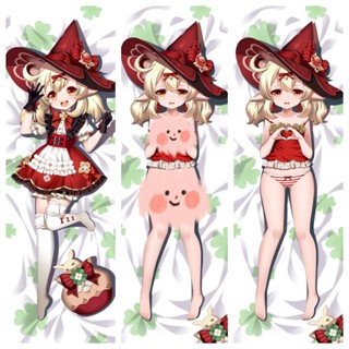 Genshin Impact Klee ปลอกหมอนอิง ลายการ์ตูนอนิเมะ Dakimakura ขนาด 50x150 ซม. สําหรับกอดร่างกาย