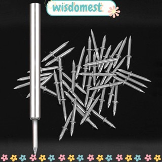 Wisdomest อุปกรณ์ตกแต่งเล็บ ตะปูเหล็กคาร์บอน แบบสองหัว แข็งแรงมาก ไม่ต้องเจาะ ไร้รอยต่อ