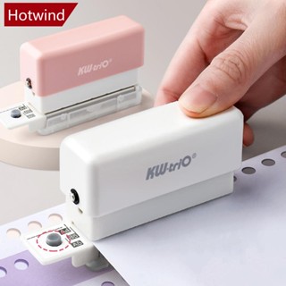 Hotwind เครื่องเจาะรู 6 รู ขนาดเล็ก DIY สําหรับสมุดโน้ตบุ๊ก สํานักงาน โรงเรียน B5Q1