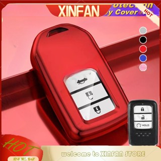 Xinfan 2018-2022 เคสกุญแจรีโมทรถยนต์ สําหรับ City Civic Accord Fit Jazz BR-V CRV Vezel HRV Brio Amaze Freed Odyssey Vezel สําหรับ Honda