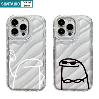 Suntaiho เคสโทรศัพท์มือถือแบบนิ่ม TPU ใส กันกระแทก ลายแว่นตากันแดด เด็ก ตลก ไม่ซ้ําใคร สําหรับ Iphone 15 14 12 13 11 Pro Max IP 7 8 Plus Iphon X XR XS Max