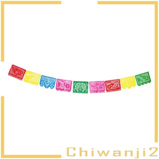 [Chiwanji2] แบนเนอร์ธีมเม็กซิกัน 9 แบบ 15 ฟุต หลากสี สําหรับแขวนตกแต่งปาร์ตี้