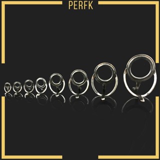 [Perfk] คันเบ็ดตกปลา เซรามิค คาร์บอน สเตนเลส 8 ขนาด 8 ชิ้น