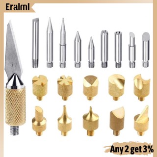 Eralml หัวแร้งเชื่อมไฟฟ้า ด้ามจับพลาสติก สําหรับงานไม้ Diy 28 ชิ้น ต่อชุด