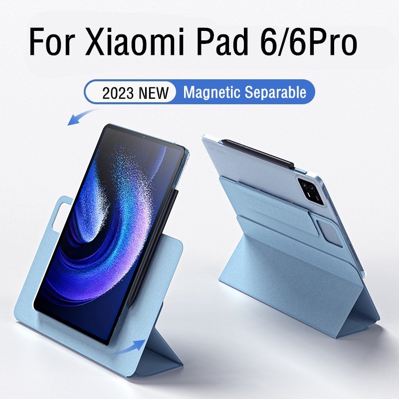 เคสแท็บเล็ต แบบแม่เหล็ก แยกส่วนได้ สําหรับ Xiaomi Pad 6 Pro 11 นิ้ว Xiaomi Mi Pad 6 Mi Pad 6 Pro 2023