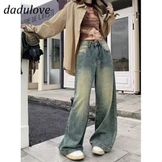 DaDulove💕 New American Ins High Street Retro Jeans Niche High Waist Loose Wide Leg Pants plus Size Trousers