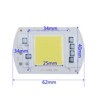 โคมไฟฟลัดไลท์ LED 20 30 50W ชิป COB AC อินพุต 220V สําหรับโฆษณาภูมิทัศน์