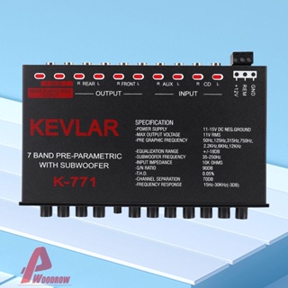 อีควอไลเซอร์เครื่องเสียงรถยนต์ DC 11-15V 35-250HZ สําหรับระบบสเตอริโอ [Woodrow.th]