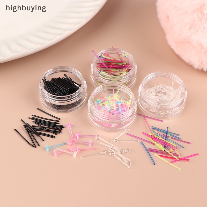 [highbuying] ใหม่ พร้อมส่ง ต่างหูพลาสติก กันแพ้ หลากสี 60 ชิ้น 200 ชิ้น
