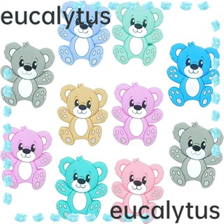 Eucalytus1 ลูกปัดซิลิโคน รูปสัตว์น่ารัก 5 สี DIY อุปกรณ์เสริม