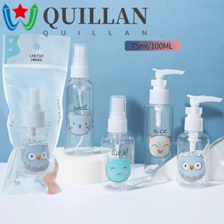 Quillan ขวดสเปรย์น้ําหอม แบบใส ขนาดเล็ก 30-100 มล. เติมได้ สําหรับเดินทาง