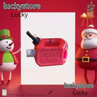 Lucky คลิปพลาสติก รูปถังแก๊ส สีแดง สําหรับแขวนตกแต่งบ้าน เทศกาลคริสต์มาส