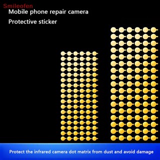[Smileofen] ใหม่ สติกเกอร์ป้องกันกล้อง อินฟราเรด ลายจุด เมทริกซ์ แบบเปลี่ยน สําหรับซ่อมแซมโทรศัพท์มือถือ กล้องหลัง 100 ชิ้น