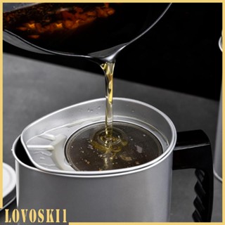 [Lovoski1] หม้อกรองน้ํามัน 1300 มล. 43 ออนซ์ พร้อมที่กรอง สําหรับร้านอาหาร