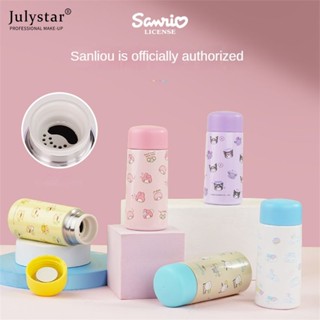 JULYSTAR ใหม่ Sanrio ถ้วยเก็บน้ำร้อน,มินิน่ารักถ้วยน้ำ,ถ้วยสแตนเลส 304,น้ำหนักเบา, แบบพกพาถ้วยตรงสำหรับเด็กผู้หญิง