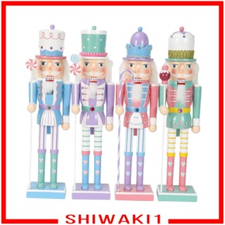 [Shiwaki1] ชั้นวางแครกเกอร์ รูปคริสต์มาส สําหรับตกแต่งบ้าน วันหยุด 4 ชิ้น