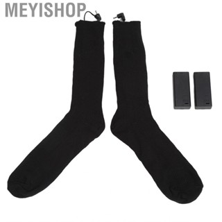 Meyishop Heated Socks For Men Women Winter Soft Thermal Electric