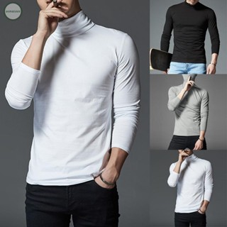 GORGEOUS~Mens tops T-Shirt Jumper Autum Warm Casual Fit Slim Half Turtleneck Long Sleeve