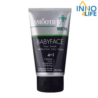 Smooth E โฟมล้างหน้าทำความสะอาดสำหรับผู้ชาย สูตรไม่มีฟอง For men Foam 4 Oz. (inno)