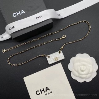 Top-quality Double C Brand Affordable Luxury Fashion Trendy Unique Western Style All-Matching White Acrylic Diamond Check Bag Necklace Sweet and Cool Style Y2K Elegance Exquisite P