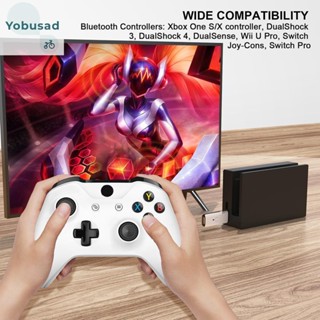 [Yobusad.th] อะแดปเตอร์จอยสติ๊กไร้สาย USB อุปกรณ์เสริม สําหรับ PS5 PS4