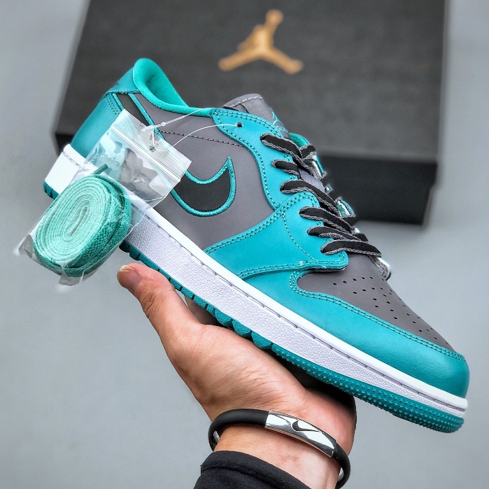 Board Shoes Air Jordan 1 low Golf AJ1 Golf blue green and black toes FZ3248-001
