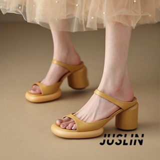 JUSLIN  รองเท้าส้นสูง รองเท้าแตะ รองเท้าส้นสูงผู้หญิง 2023 ใหม่  High quality Trendy Stylish Unique B94G0KY 37Z230910