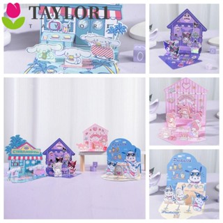 Taylor1 สติกเกอร์กระดาษ ลาย Melody 3D สไตล์เกาหลี สําหรับตกแต่ง DIY