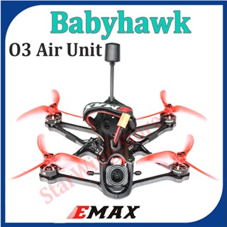 Emax Babyhawk ฐานล้อโดรนแข่งขัน O3 155 มม. F4 AIO 25A ESC 3.5 นิ้ว FPV BNF พร้อมระบบดิจิทัล DJI O3