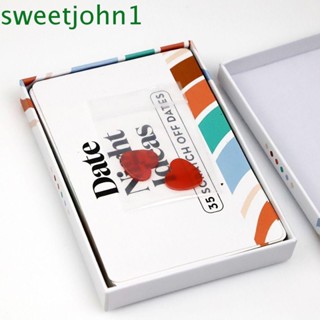 Sweetjohn การ์ดอินทผาลัย เล่นบทบาทสมมติ ภาษาอังกฤษ วันที่ กลางคืน สําหรับคู่รัก