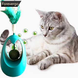 Forevergo ของเล่นตุ๊กตาแมว ประดับขนนก 1 ชิ้น K8P9