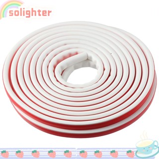 SOLIGHTER แถบยางซีล กันน้ํา มีกาวในตัว กันฝุ่น กันชน สีขาว สําหรับประตู หน้าต่าง