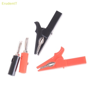 [ErudentT] คลิปปากจระเข้ 55 มม. และปลั๊กกล้วย โพรบทดสอบ 4 มม. [ใหม่]