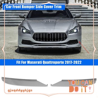 ขอบกันชนหน้ารถยนต์ พลาสติก สีเงิน สําหรับ Maserati Quattroporte 2017-2022 673007201