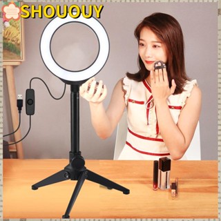 Shououy แหวนไฟเซลฟี่ LED 4.7 นิ้ว 12 ซม. สีขาว สําหรับ YouTube Tik Tok