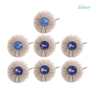 Delmer แปรงไนล่อนขัดล้อ เส้นผ่าศูนย์กลาง 80-600 กริต 80 มม. ทนต่อการเสียดสี สําหรับขัดเฟอร์นิเจอร์