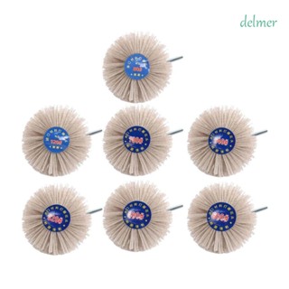 Delmer แปรงไนล่อนขัดล้อ เส้นผ่าศูนย์กลาง 80-600 กริต 80 มม. ทนต่อการเสียดสี สําหรับขัดเฟอร์นิเจอร์