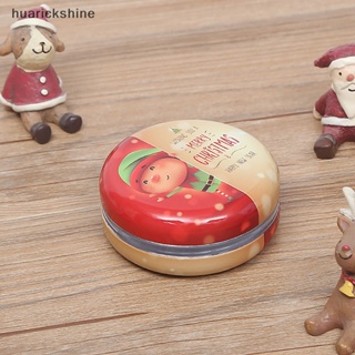 Huarickshine^^ กล่องเก็บขนม บิสกิต แบบโลหะ ทรงสี่เหลี่ยม สําหรับตกแต่งบ้าน คริสต์มาส