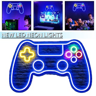 Game Controller Neon Sign LED Game Neon Sign for Gamer Room Gaming Wall Decor