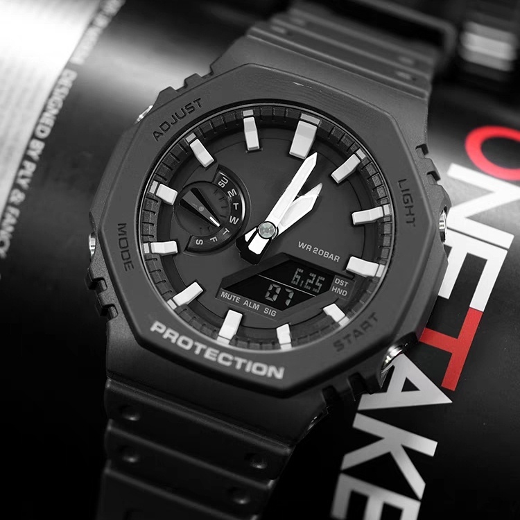 Keglect นาฬิกาสปอร์ตผู้ชายใหม่นาฬิกาดิจิตอล
