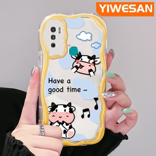 เคสโทรศัพท์มือถือใส แบบนิ่ม ลายการ์ตูนวัวน่ารัก กันกระแทก สําหรับ Infinix Hot 9 Pro Hot 9 Play Hot 12 Play