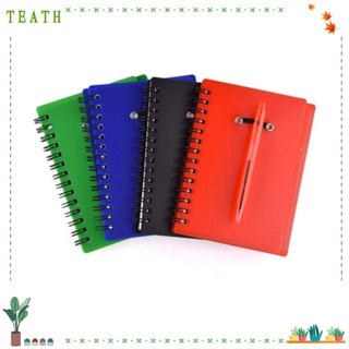 Teath สมุดโน้ตสันห่วงเกลียว แบบหนา 4 สี 4 ชิ้น สําหรับสํานักงาน