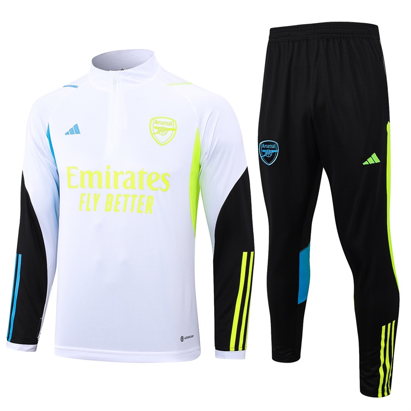 Defoot 24 AFC เสื้อกีฬาแขนยาว พลัสไซซ์ แนวสตรีท มีซิปครึ่ง สีขาว สําหรับผู้ชาย S-XXL (ขายแยกชิ้น)